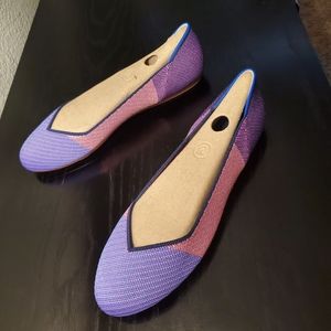 Rothy’s Metallic Lilac Flats- 10.5- BNWB